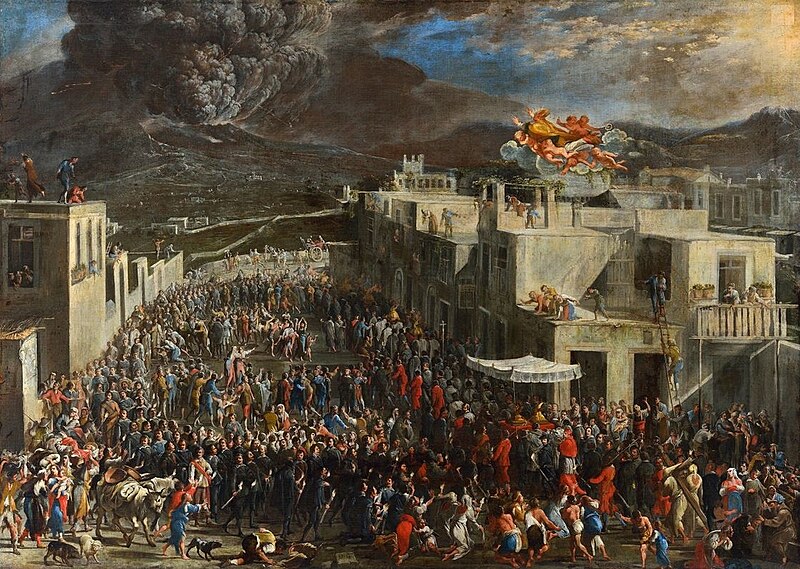 Domenico Gargiulo The eruption of the Vesuvius in 1631